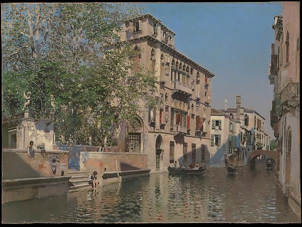 A Canal In Venice — Martín Rico Y Ortega