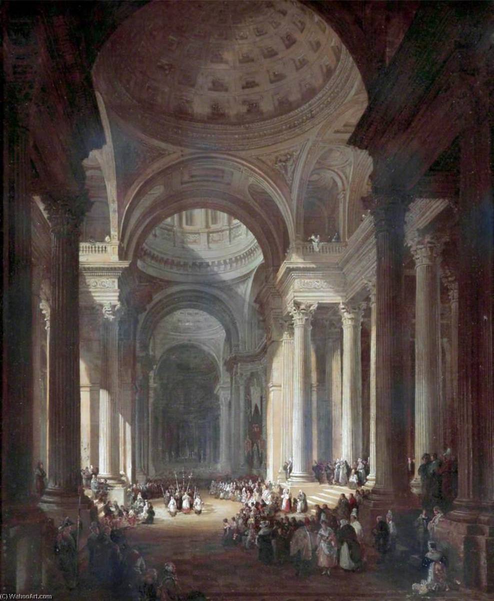 Interior Of The Church Of St Geneviève, Paris — David Roberts