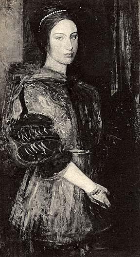 Young Woman In Fur Coat, (painting) — Abbott Handerson Thayer