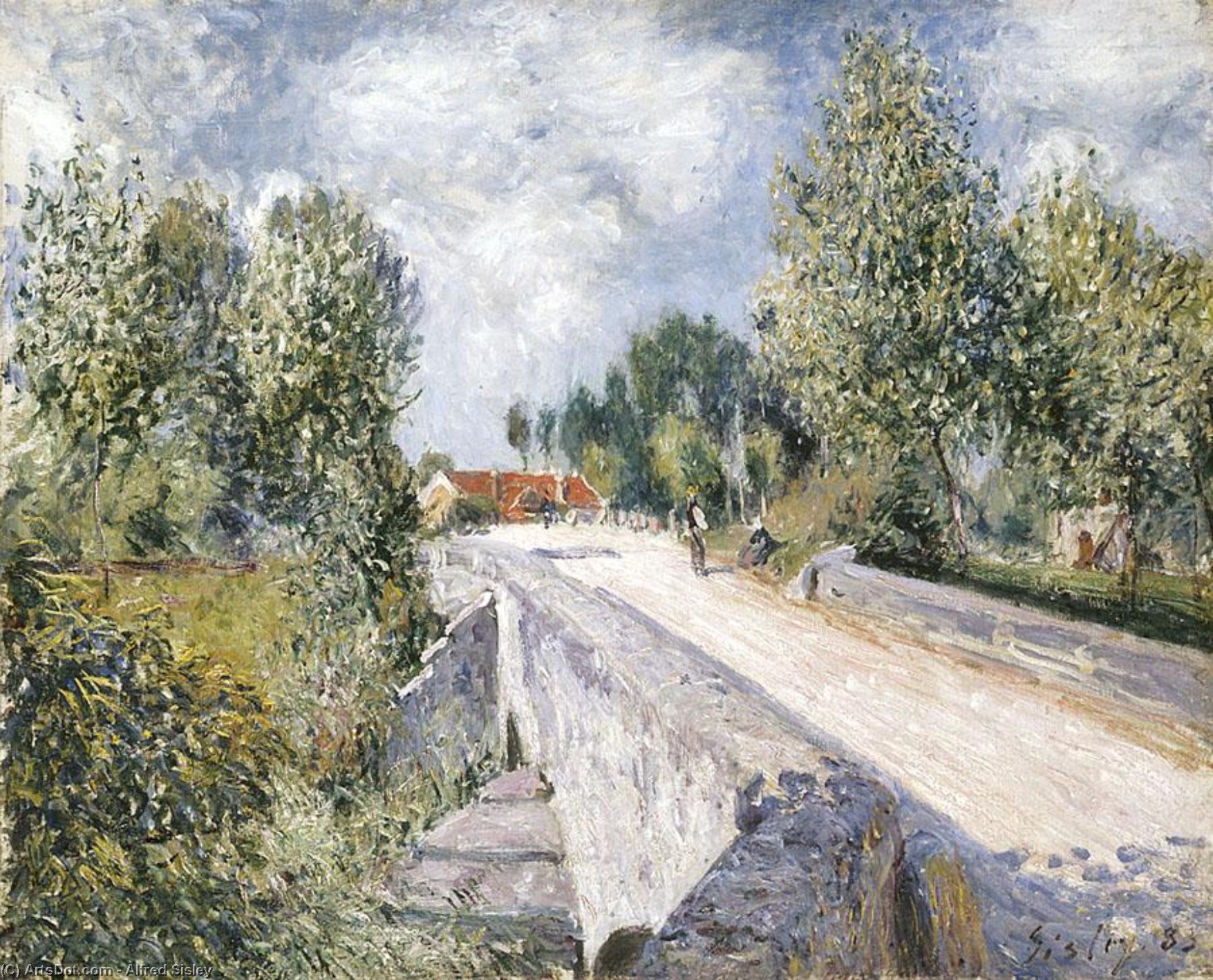 Bridge Over The Orvanne Near Moret — Alfred Sisley