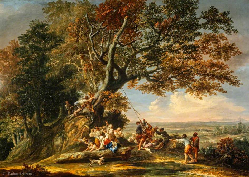 Saint Boniface Felling The Sacred Oak — Christian Wilhelm Ernst Dietrich Dietrich