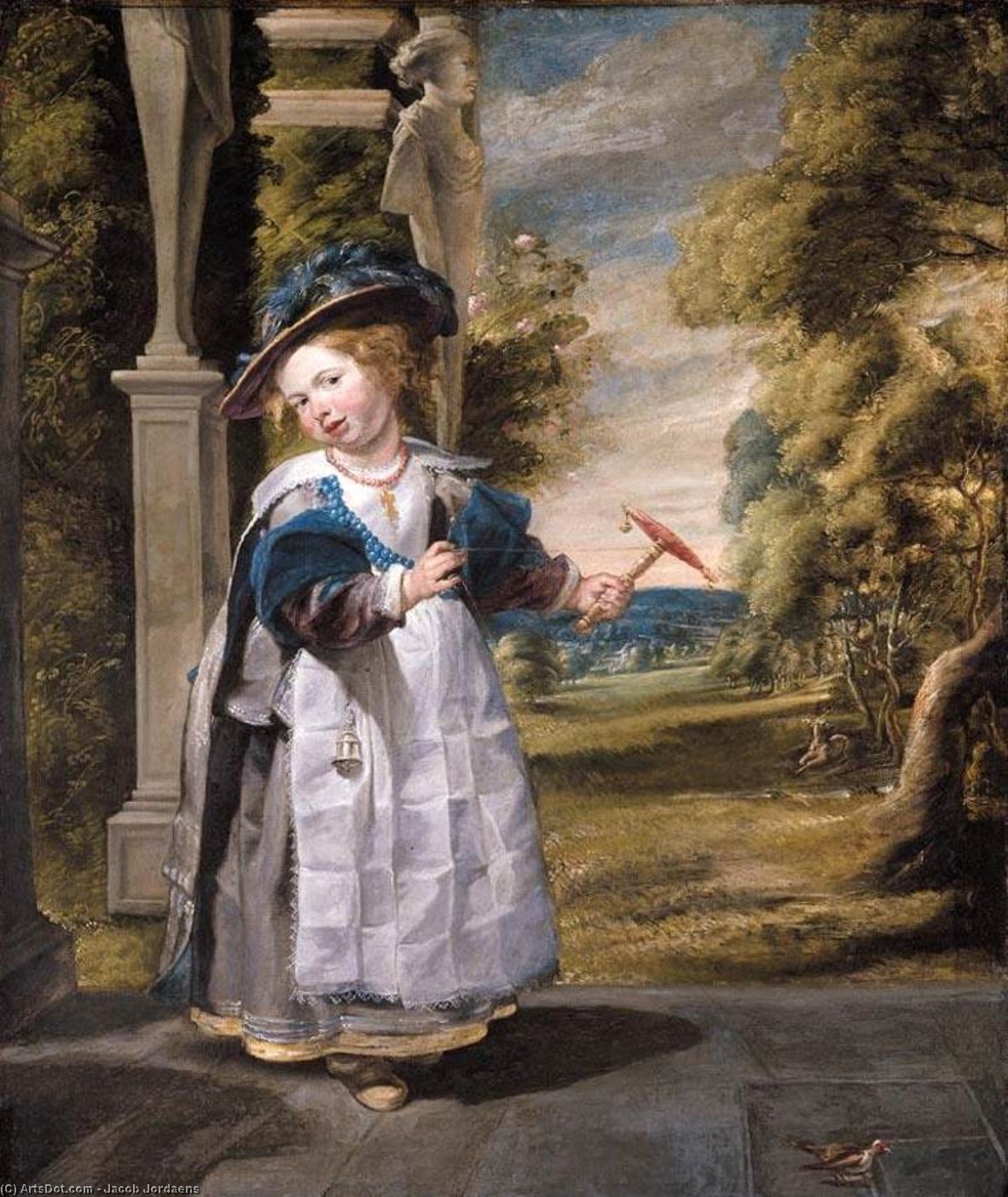 Portrait Of The Painter's Daughter Anna Catharina — Jacob Jordaens