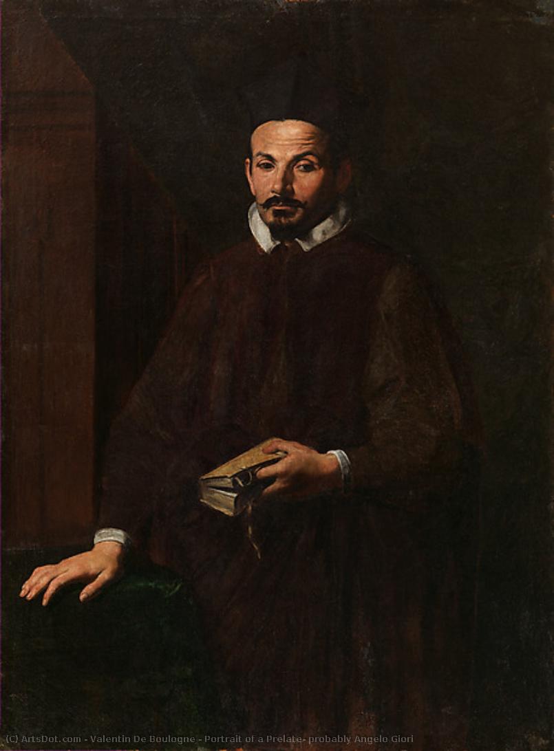 Portrait Of A Prelate, Probably Angelo Giori — Valentin De Boulogne
