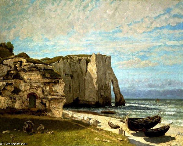 La Falesia Di Etretat — Gustave Courbet