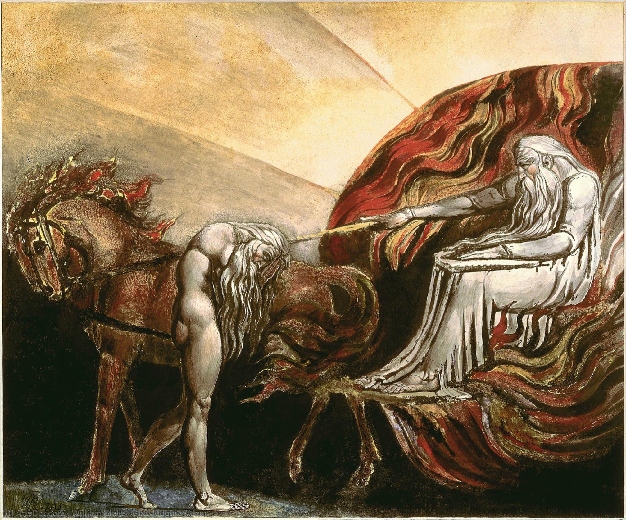 God Judging Adam — Уильям Блейк