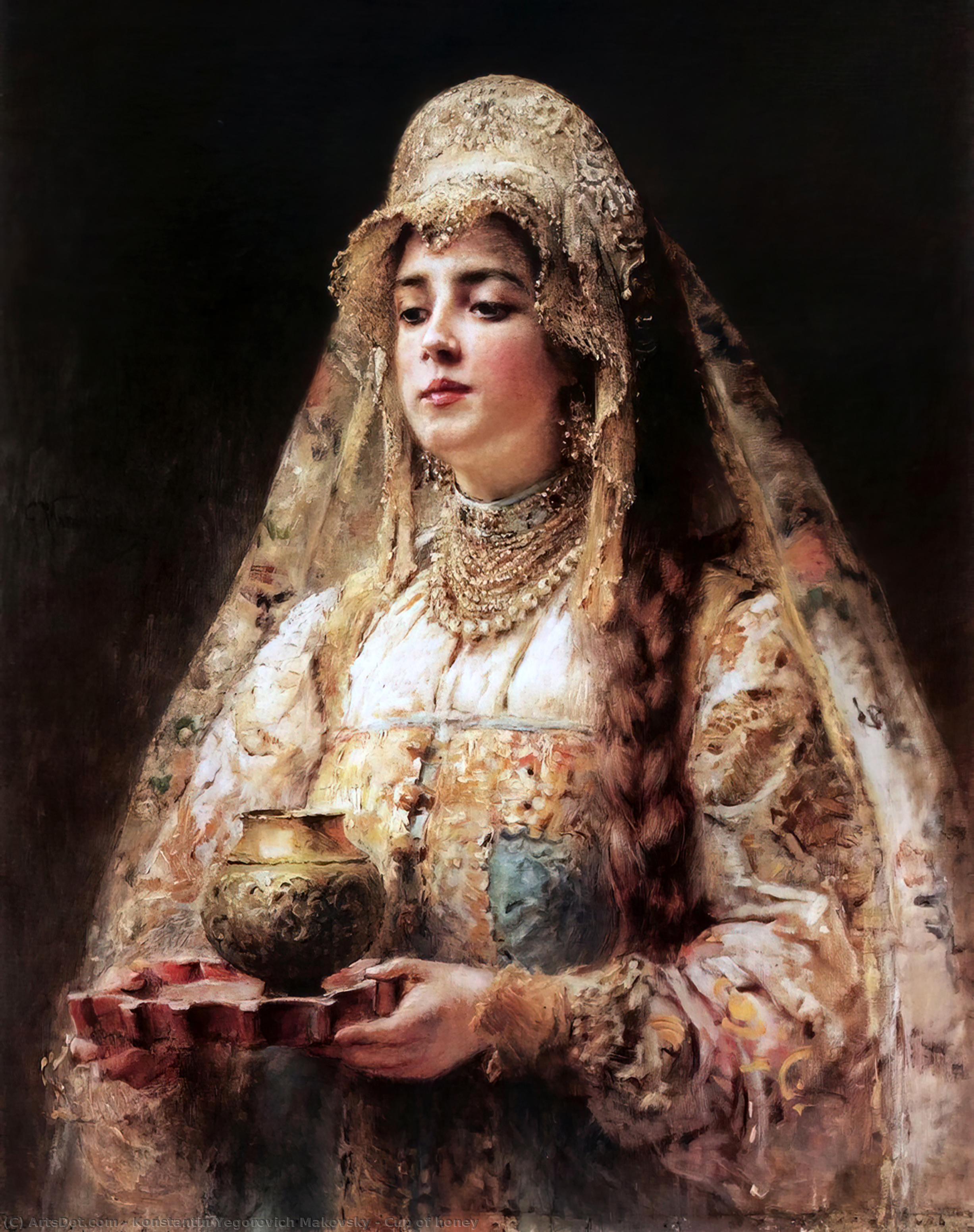 Cup Of Honey — Konstantin Yegorovich Makovsky