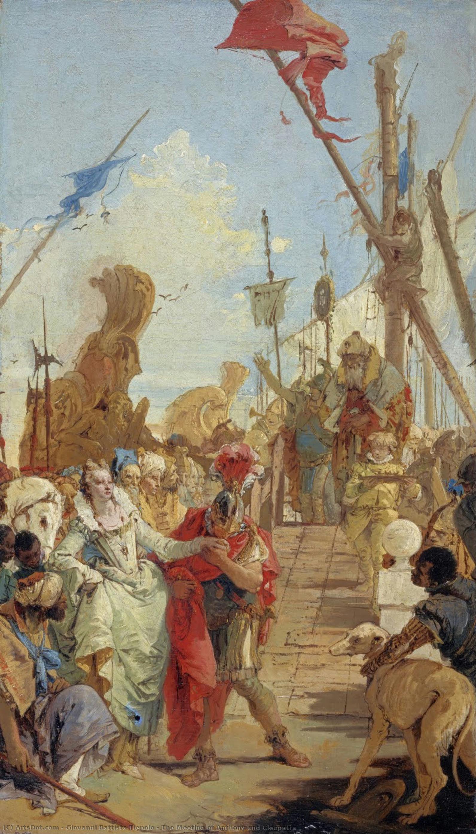 La Reunión De Antonio Y Cleopatra — Giambattista Tiepolo