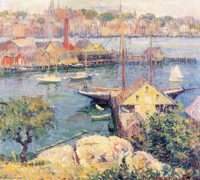The Yellow Shed From Banner Hill — George Loftus Noyes