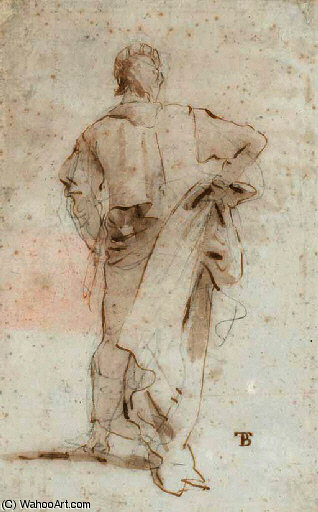 Un Homme Debout, Vu De Dos — Giambattista Tiepolo