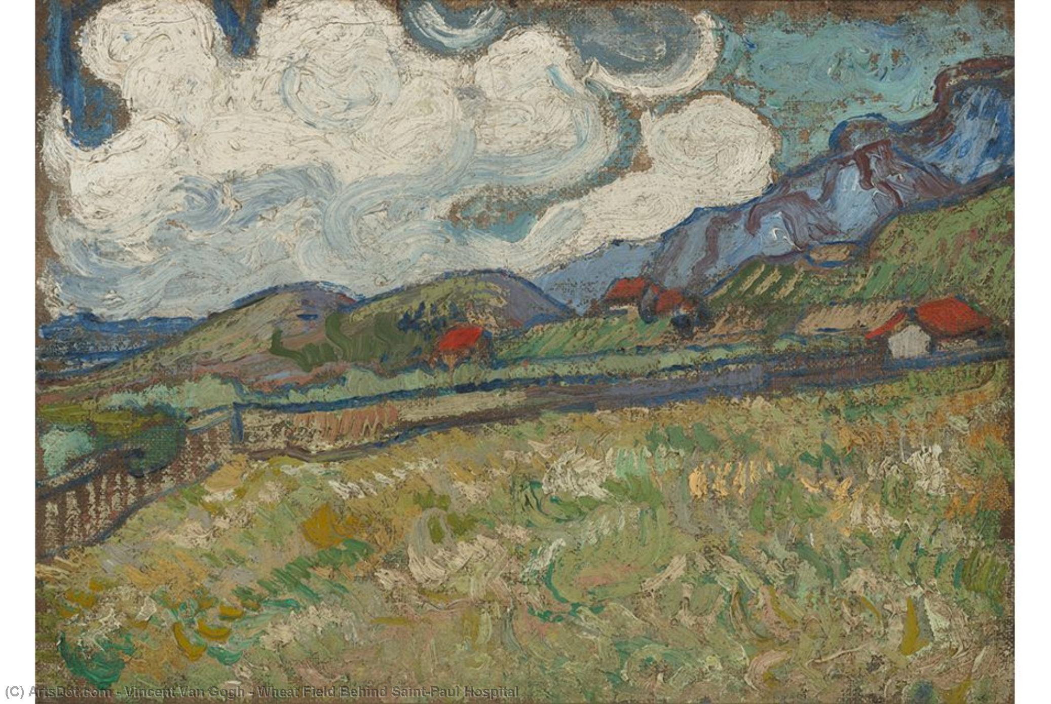 Wheat Field Behind Saint-paul Hospital — Vincent Willem Van Gogh