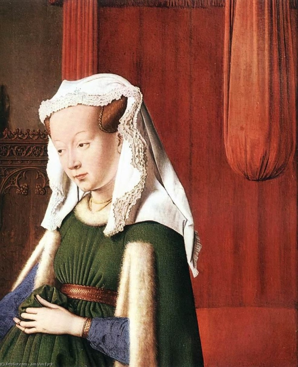 Unbetitelte Darstellung Einer Frau — Jan Van Eyck