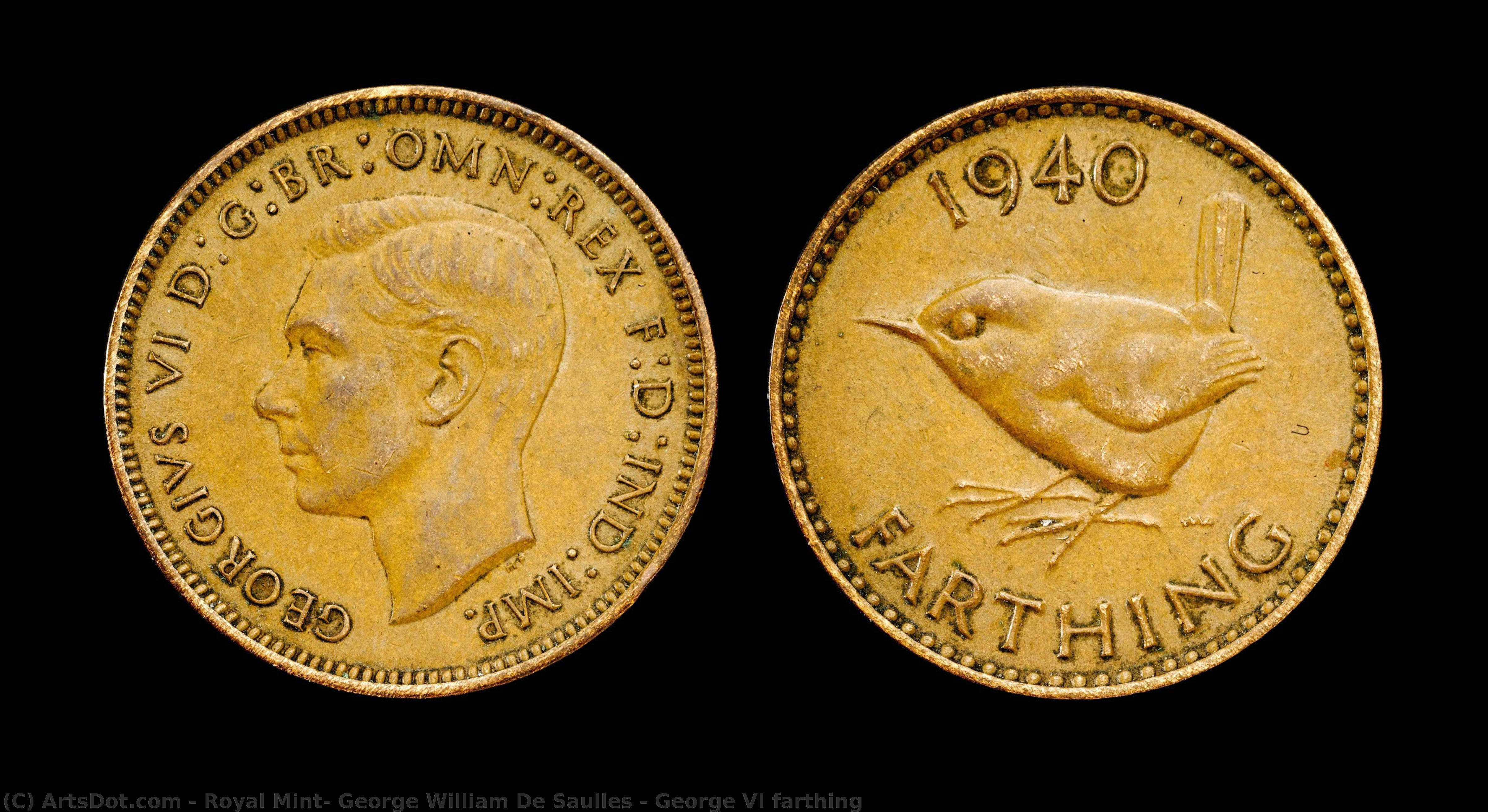 George Vi Farthing — Джордж Уильям Де Сойлз, Королевский Монетный Двор