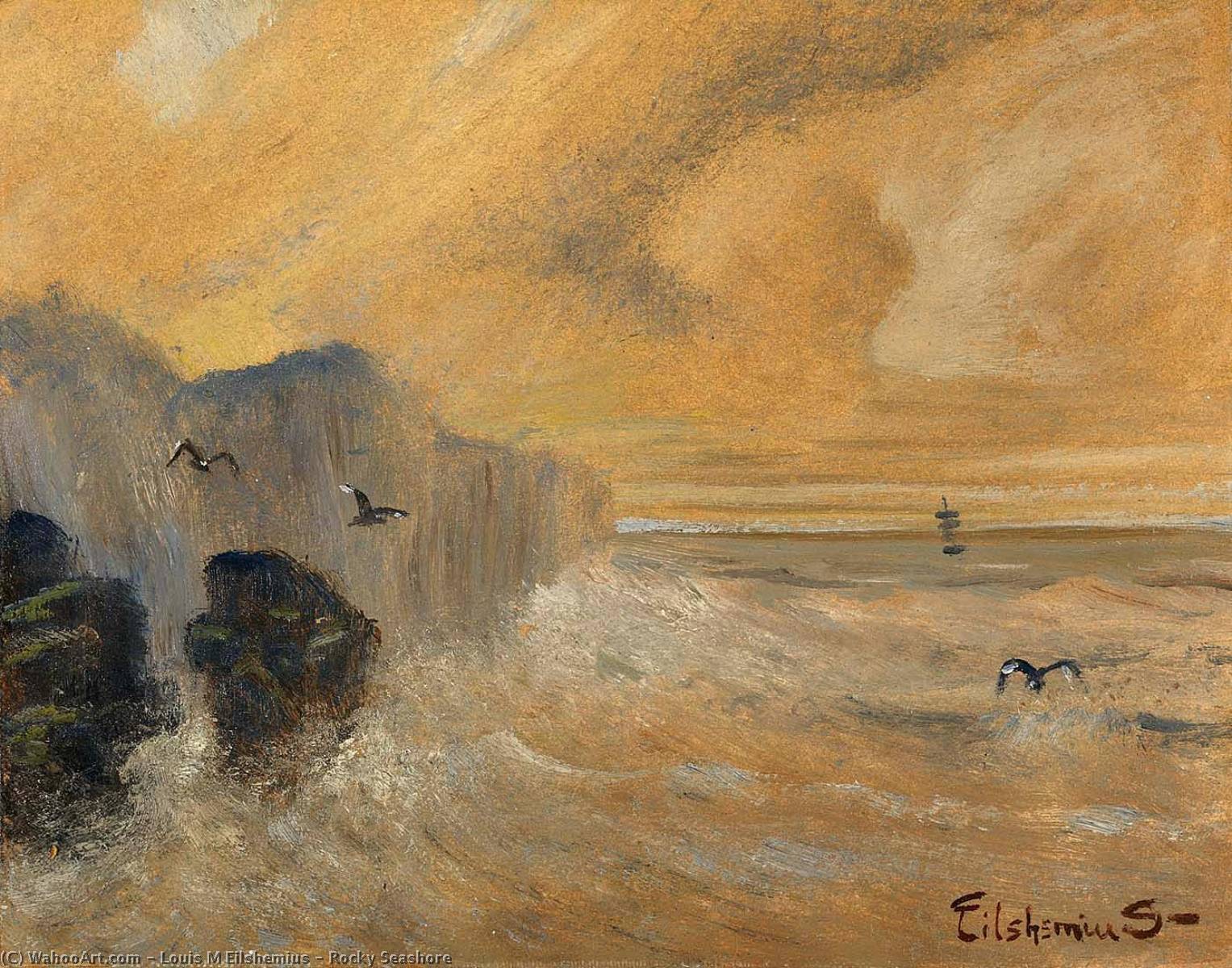 Rocky Seashore — Louis Michel Eilshemius