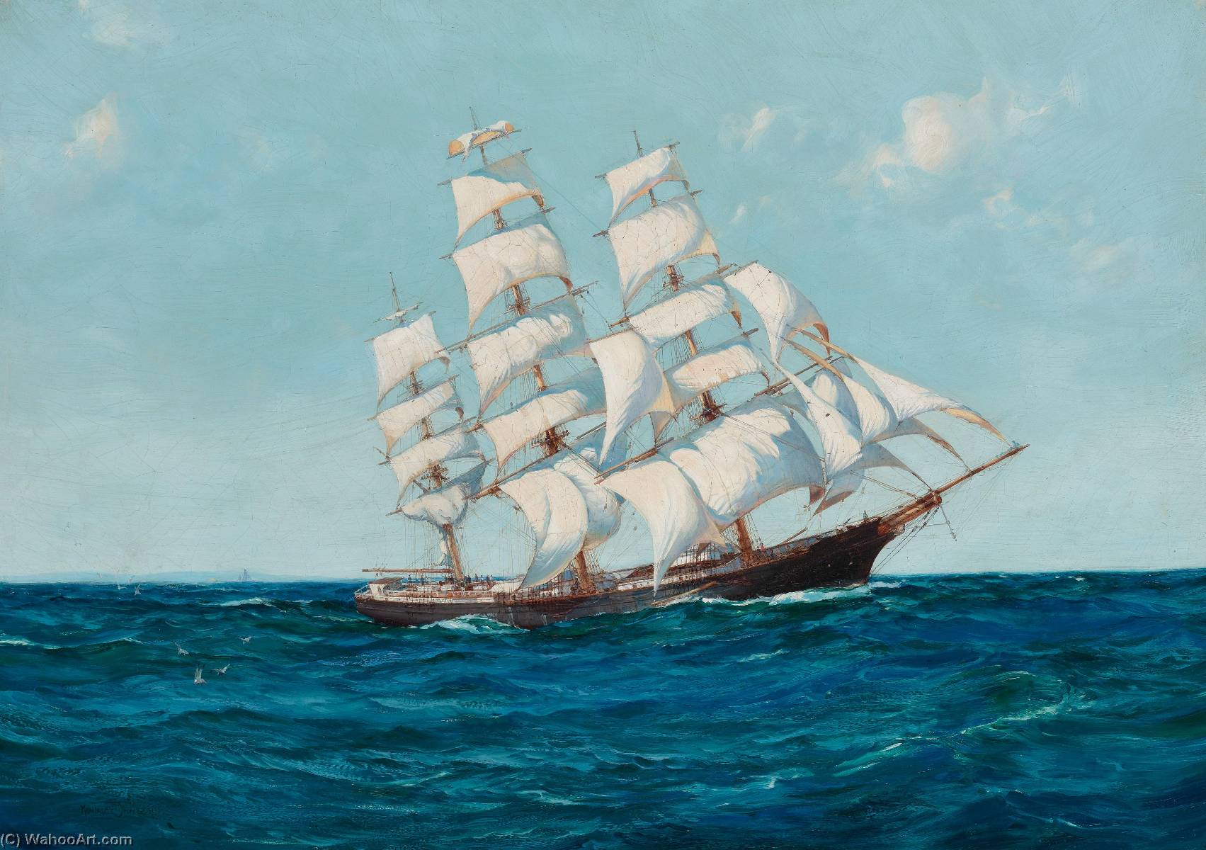 United States Clipper Winona — Montague Dawson
