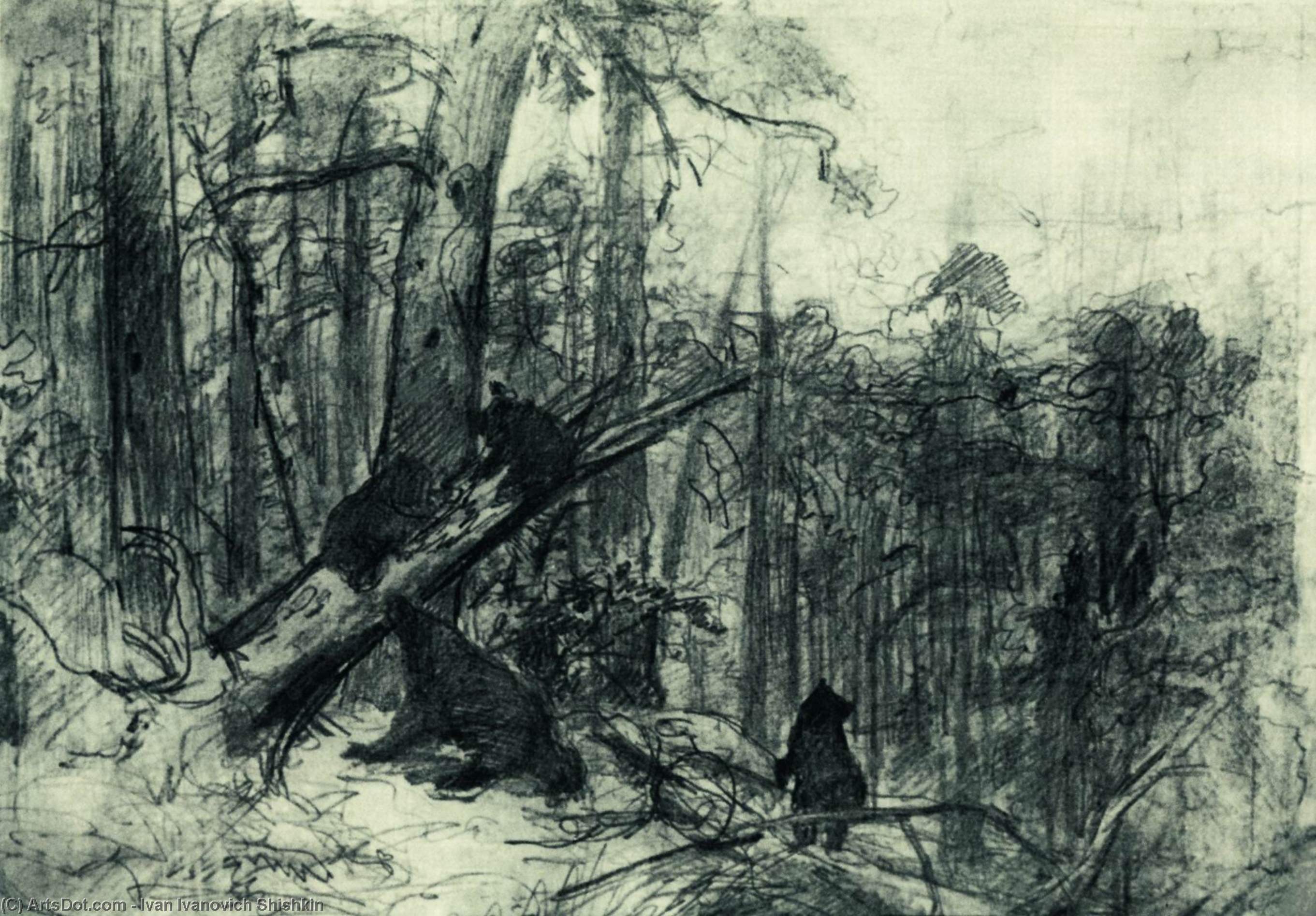 Утро В Сосновом Бору — Ivan Ivanovich Shishkin