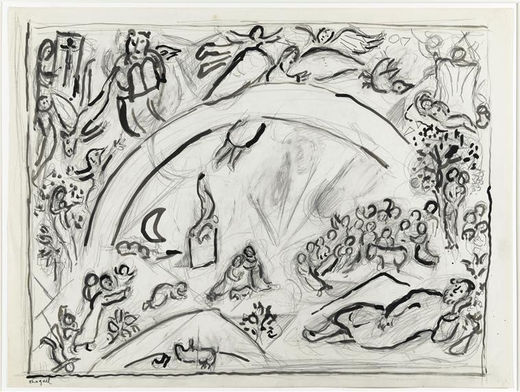 Noah And The Rainbow (15) — Marc Chagall