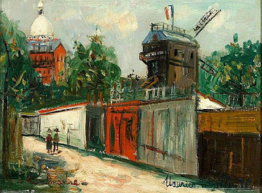 Moulin De La Galette And Sacre-coeur — Maurice Utrillo