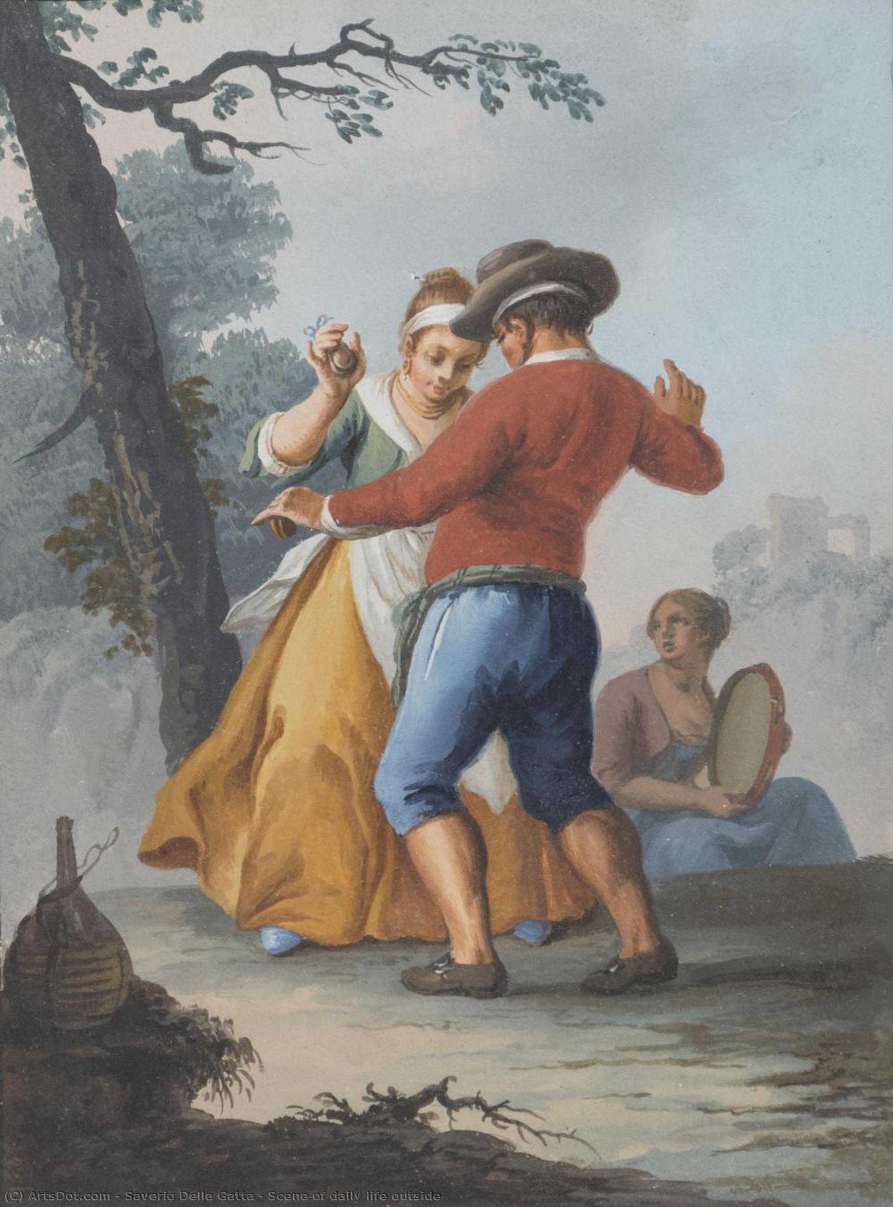 Scene Of Daily Life Outside — Saverio Xavier Della Gatta