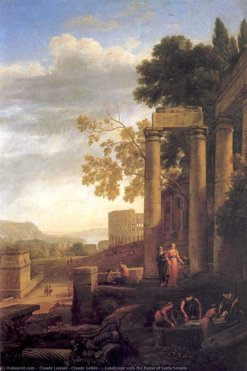 Landscape With The Burial Of Santa Serapia — Claude Lorrain (claude Gellée)