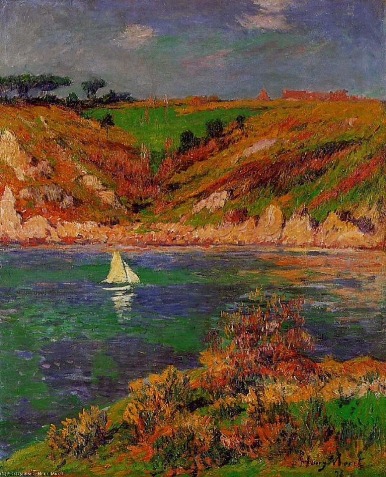 Sailboats In Brittany — Henri Moret