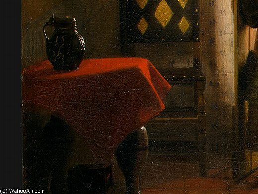 The Bedroom, Detalj 6, Ngw — Pieter De Hooch