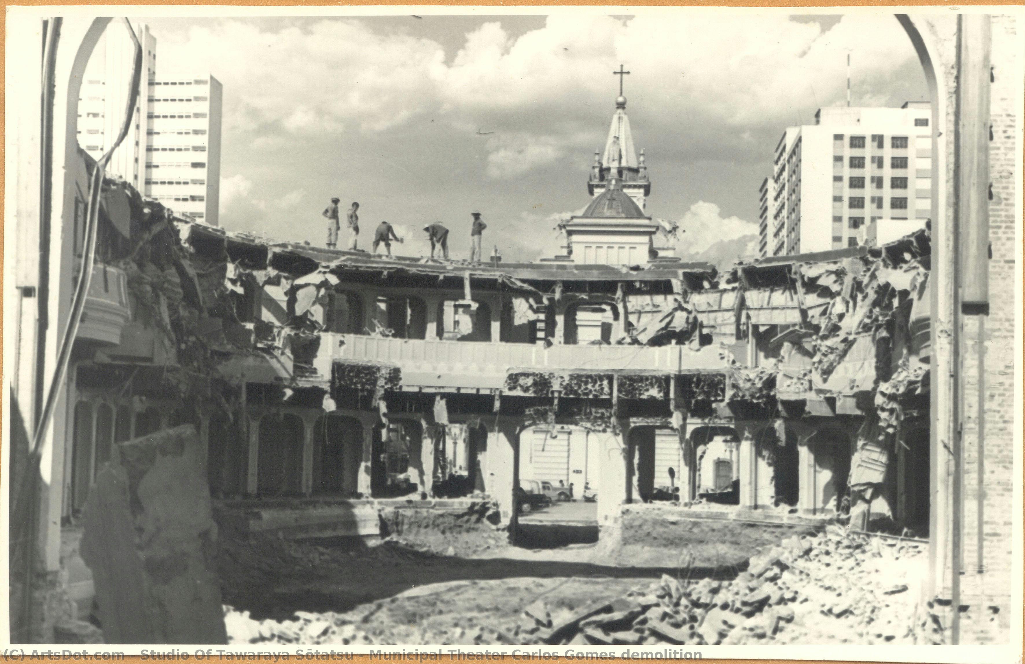Municipal Theater Carlos Gomes Demolition — Studio Of Tawaraya Sōtatsu