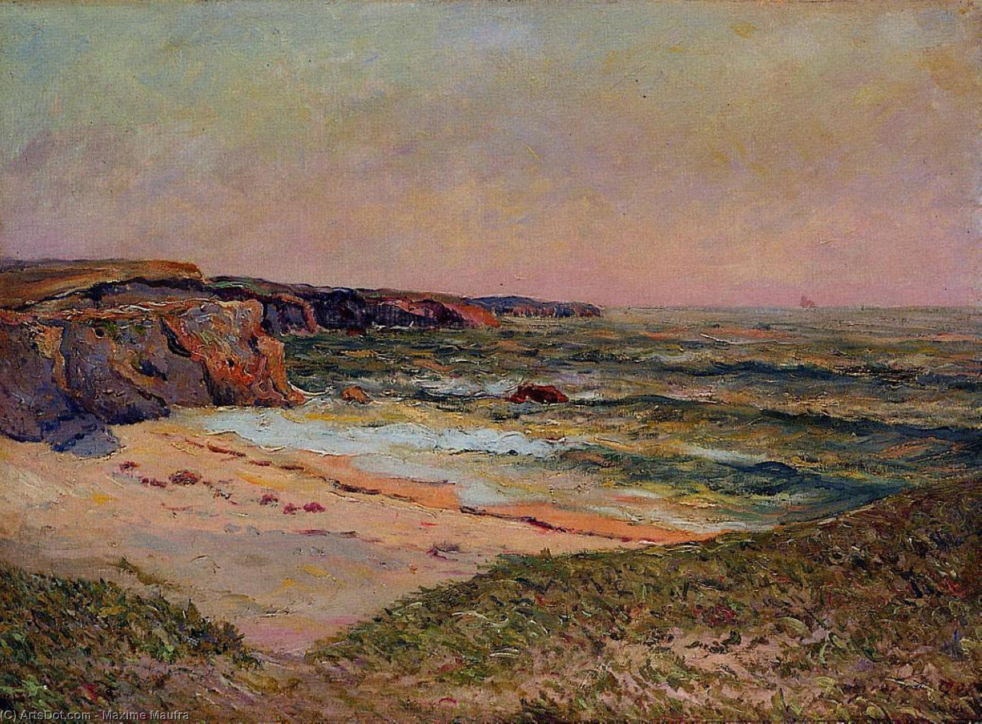 The Dunes Of Port Blanc Near Ile De Quiberon — Maxime Emile Louis Maufra
