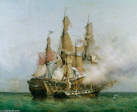 The Taking Of The 'kent' By Robert Surcouf In The Gulf Of Bengal, 7th October — Ambroise Louis Garneray