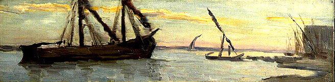 Egypte 1881 Barques Du Nil (titre Sur Le Cartel) — Joseph-félix Bouchor