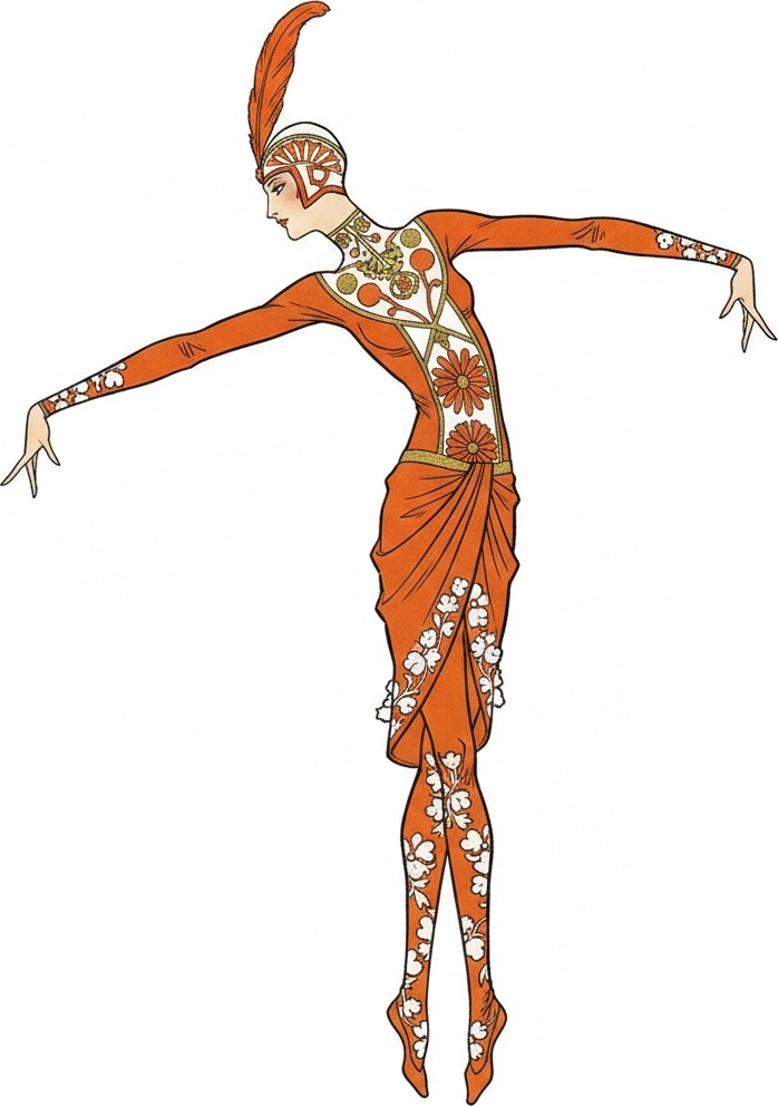 Terracotta Figure In A Fluid Floral Silhouette — Valentin Laurent De Courcey