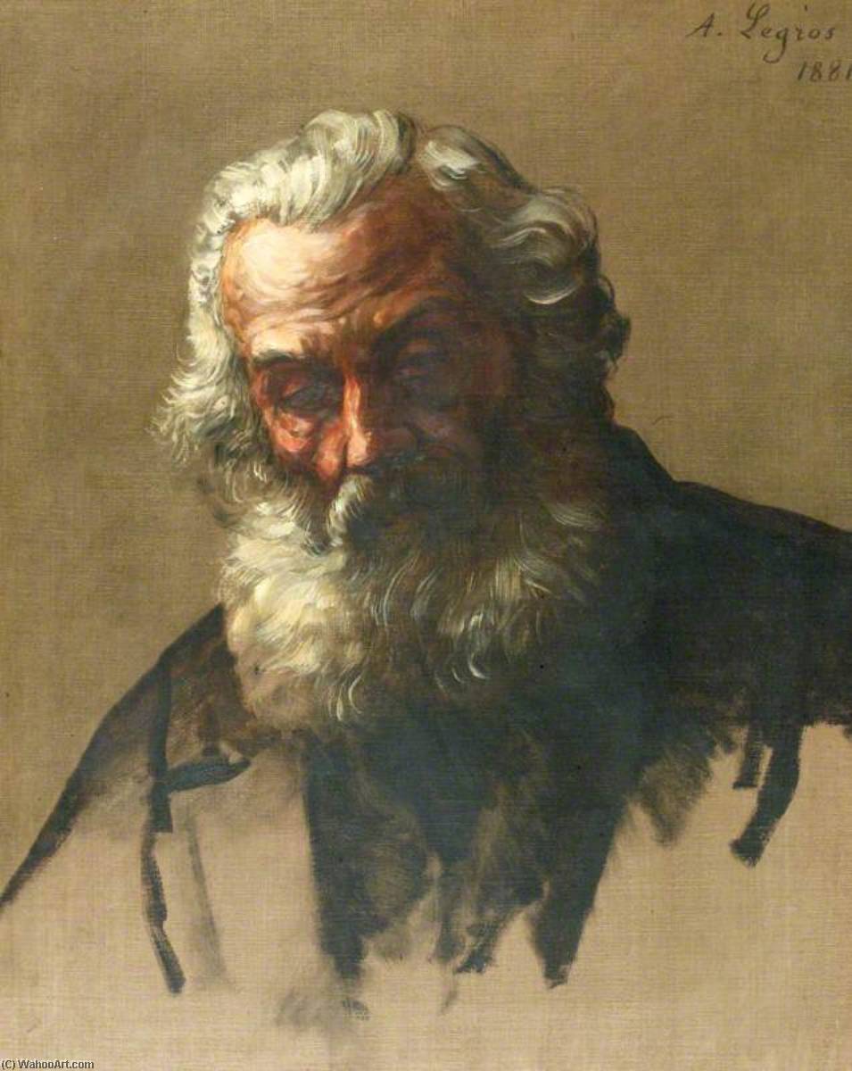 Head Of An Old Man — Alphonse Legros