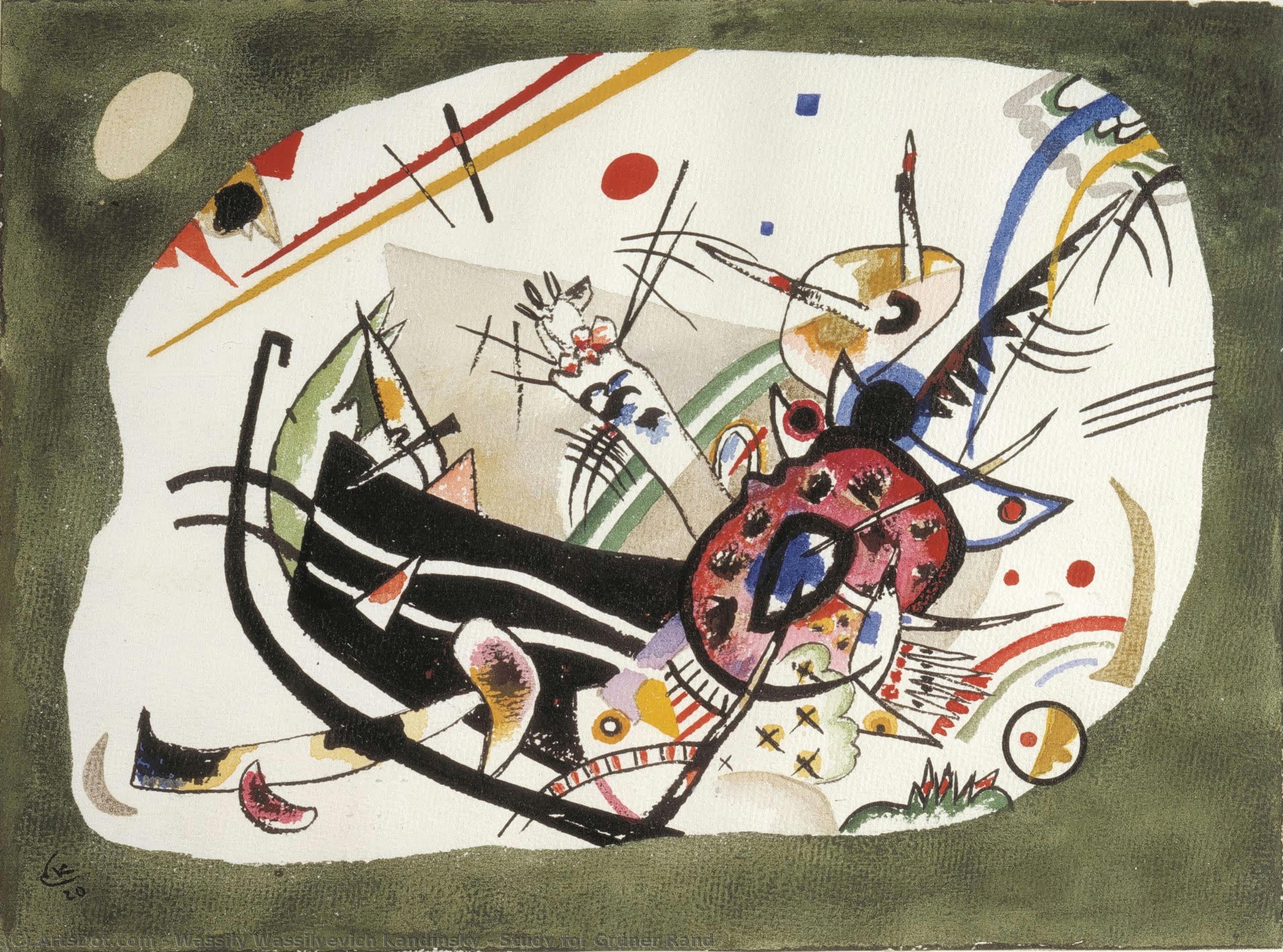 Study For Grüner Rand — Wassily Wassilyevich Kandinsky