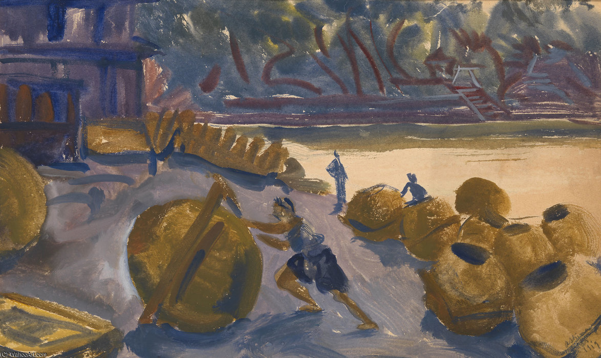 Fishing Village — Alexander Evgenievich Yakovlev