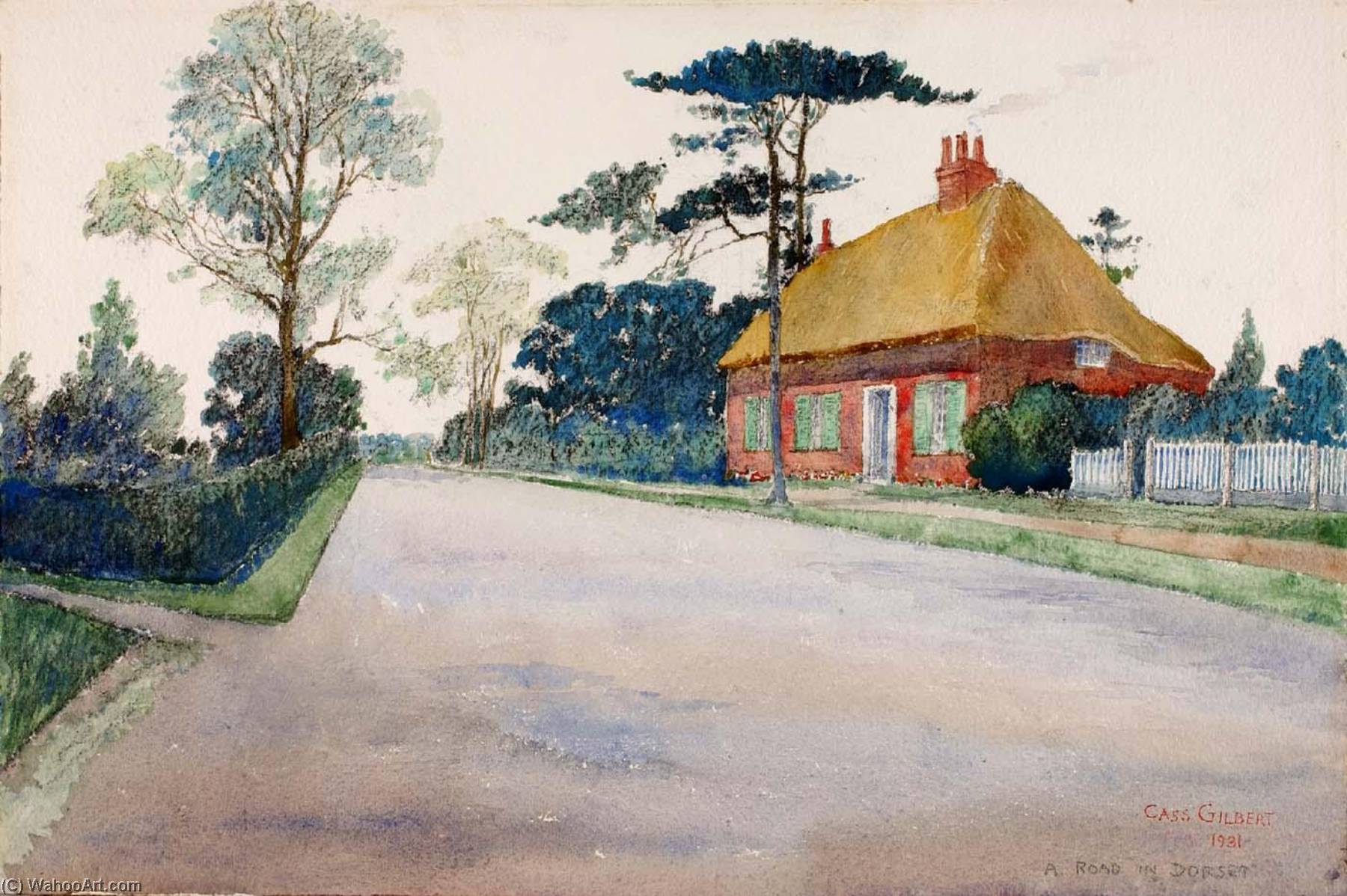 A Road In Dorset — Cass Gilbert