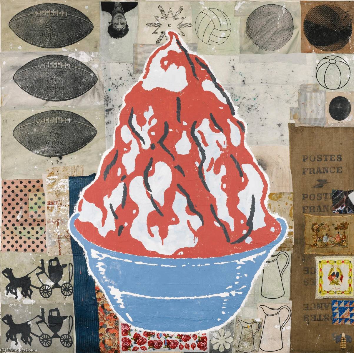 Red Sundae (the Blue Bowl) — Donald Baechler