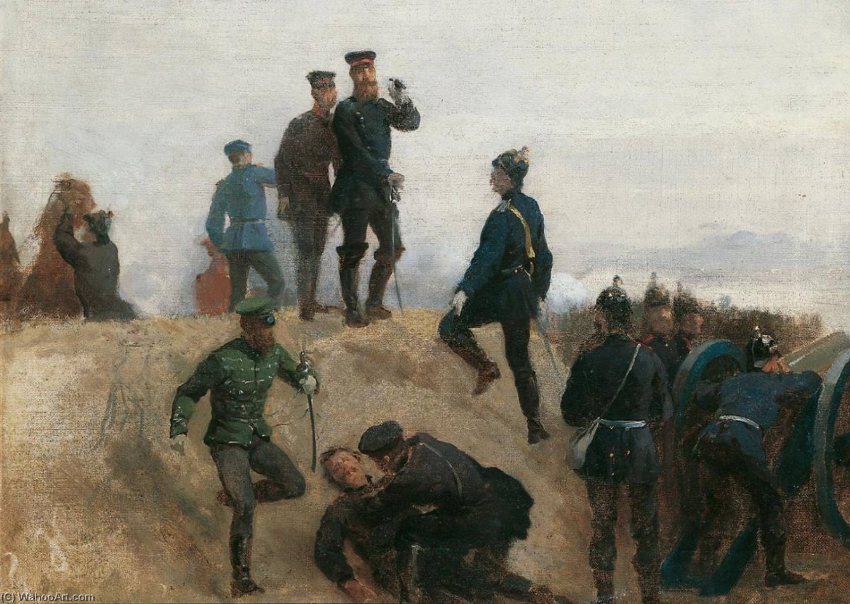 Kronprinz Friedrich Von Preußen Während Der Schlacht Von Sedan — Emil Hünten