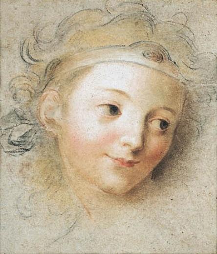 The Head Of A Boy — Charles Antoine Coypel Iv
