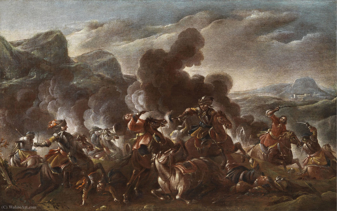 Battle Scene From The Turkish Wars. — Francesco Simonini