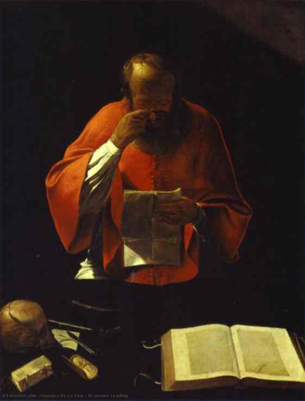 St.jerome Reading — ジョルジュ・ド・ラ・トゥール