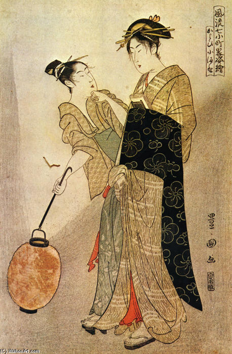 Courting Komachi — Utagawa Toyokuni