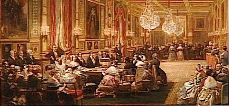 Concert Donne Dans La Galerie Des Guise, Au Chateau D'eu, En L'honneur De La Reine Victoria. 4 Septembre 1843, 9h Du Soir — Eugene Louis Lami
