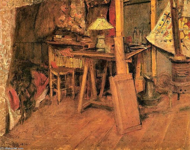 The Interior Of The Artist's Studio In Paris — Stanislaw Wyspianski