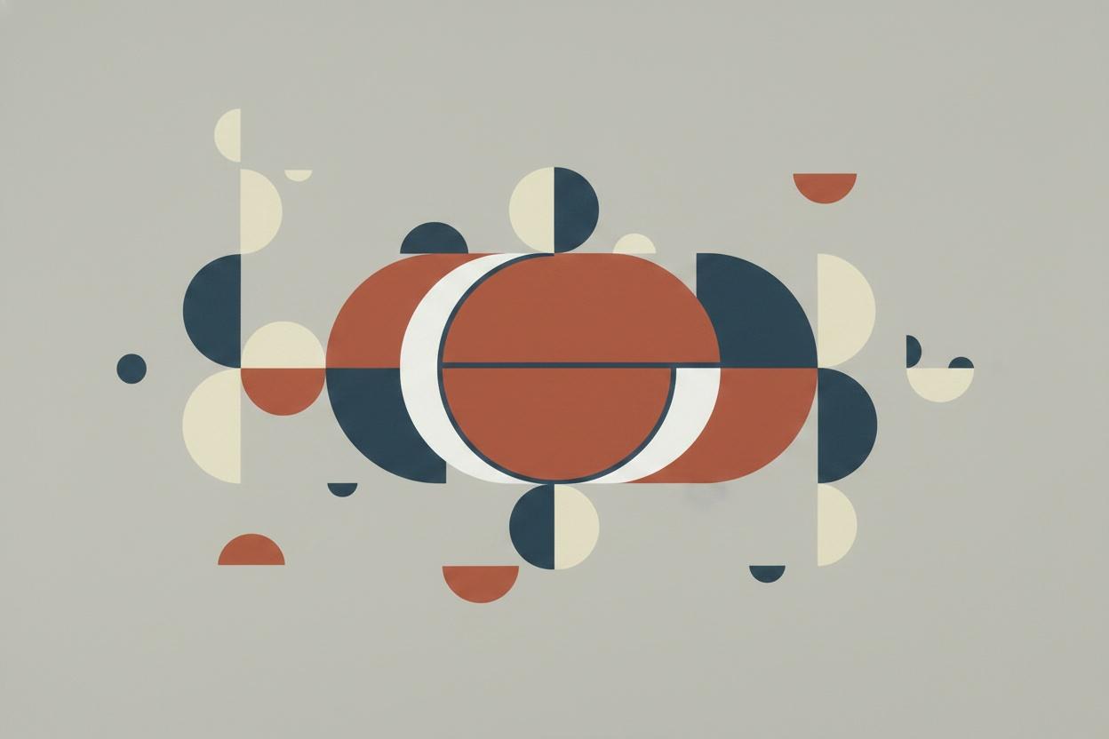 Orbital Equilibrium In Terracotta And Ash — Marine Fontaine