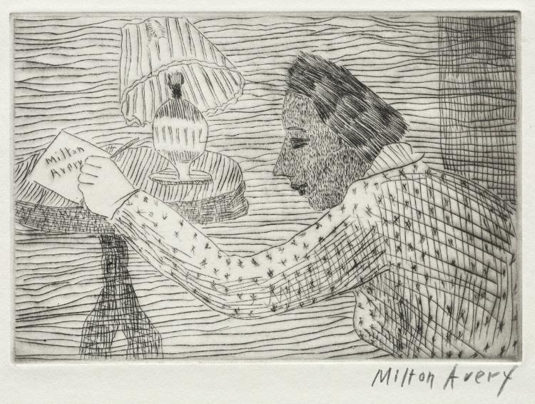 Laurels Number Two. My Wife Sally — Milton Avery