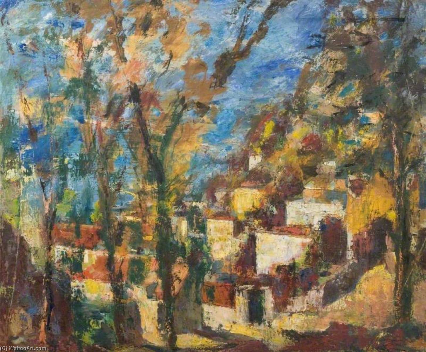 Houses On A Hillside — Theodor Kern