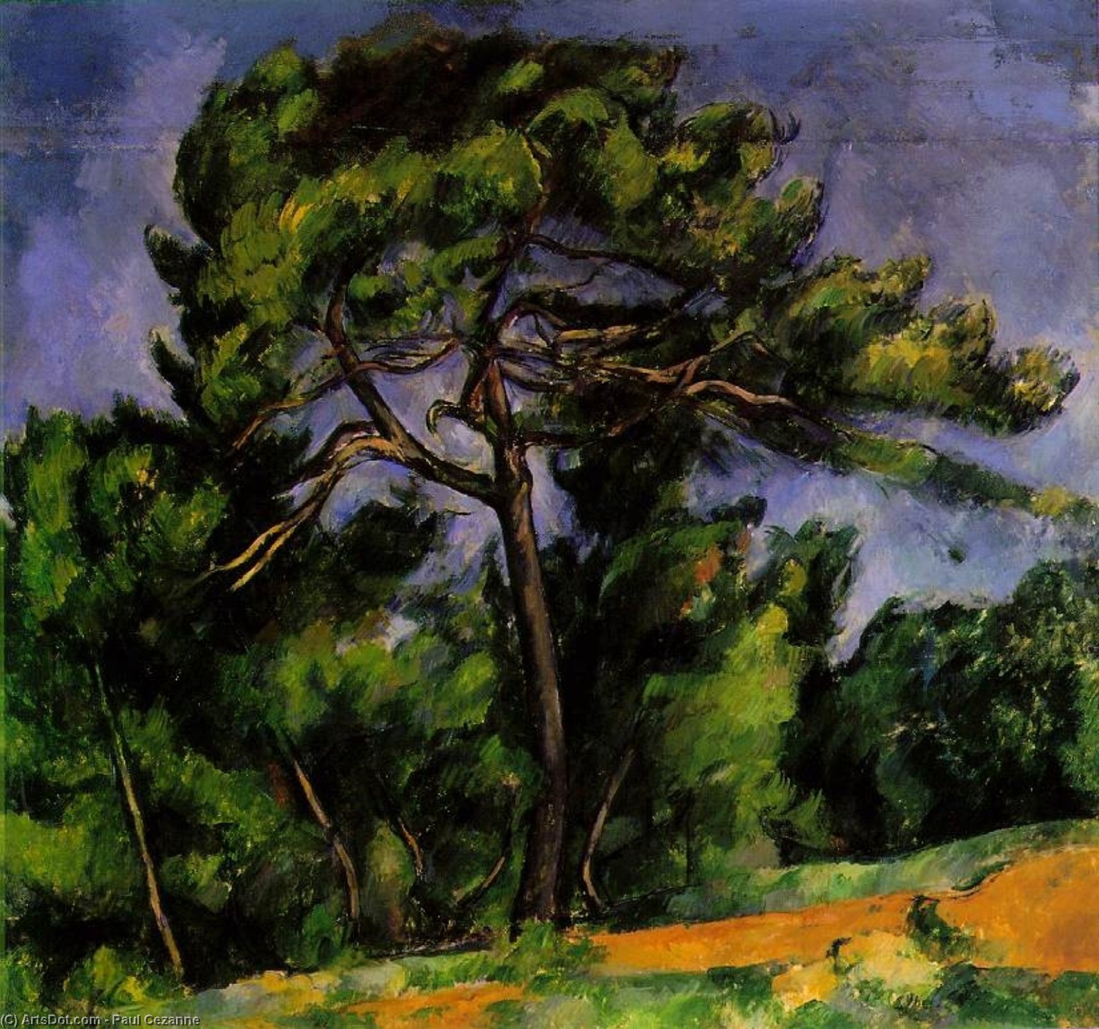 The Great Pine — Поль Сезанн