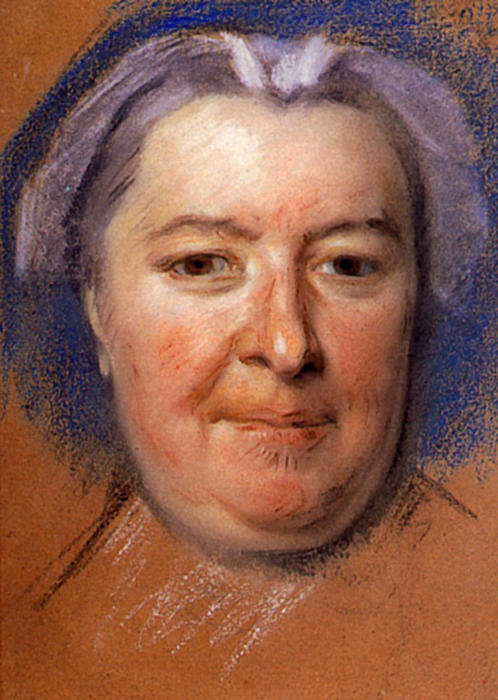 Study For Portrait Of Unknown Woman (9) — Maurice Quentin De La Tour