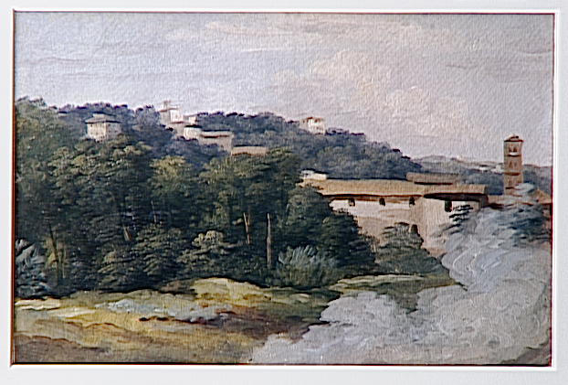 A La Villa Farnese Les Maisons Sur La Colline — Pierre-henri De Valenciennes