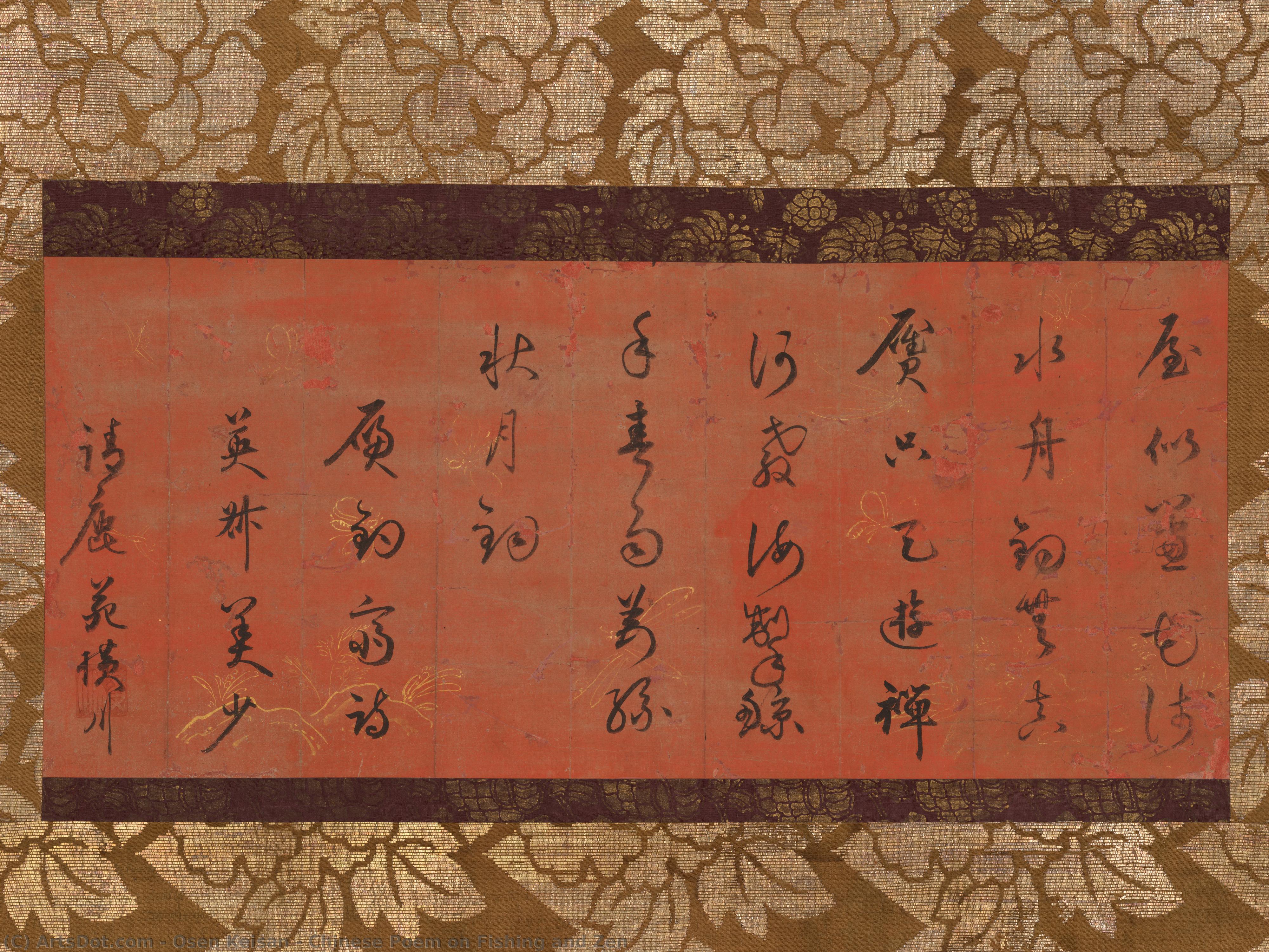 Chinese Poem On Fishing And Zen — Osen Keisan