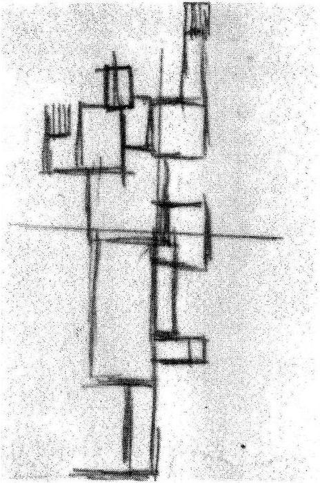 Study For Rhythm Of A Russian Dance — Theo Van Doesburg